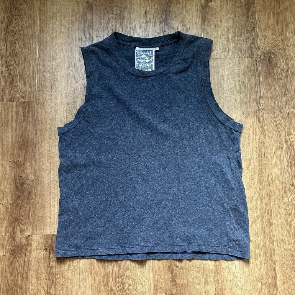 Jungmaven Sleeveless Tee in Heather Navy